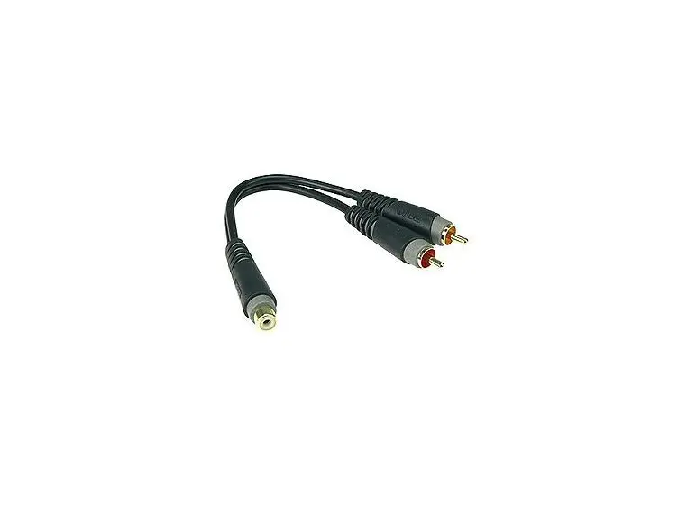 Klotz Y cable RCA socket to 2xRCA 